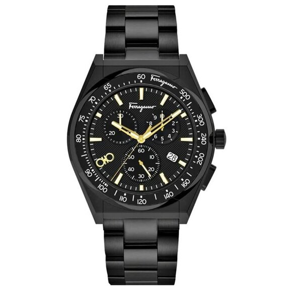 Ferragamo Men's Chrono Sport Chronograph Quartz Black SFUI00621 (MSRP $1,495) - Picture 1 of 11